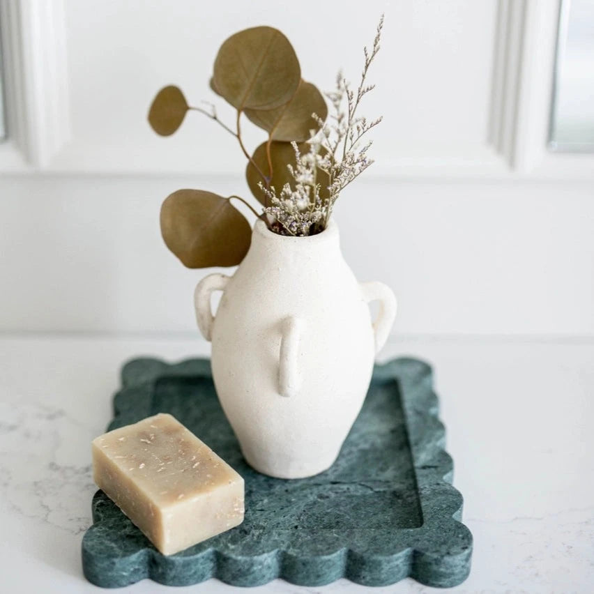Vista Marble Scalloped Tray
