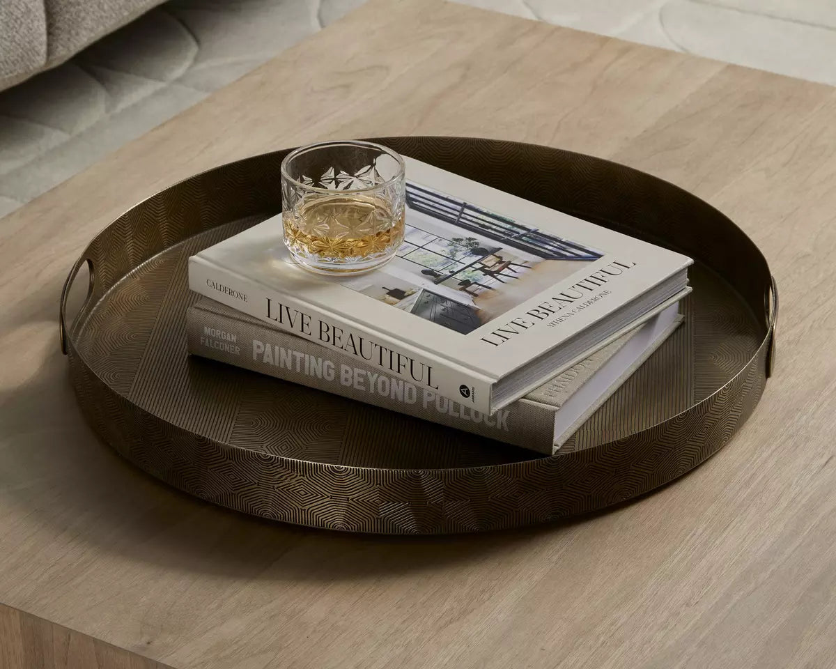 Swell Etched Brass Tray