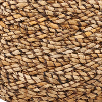 Close-up of braided banana leaf with brown and beige colors