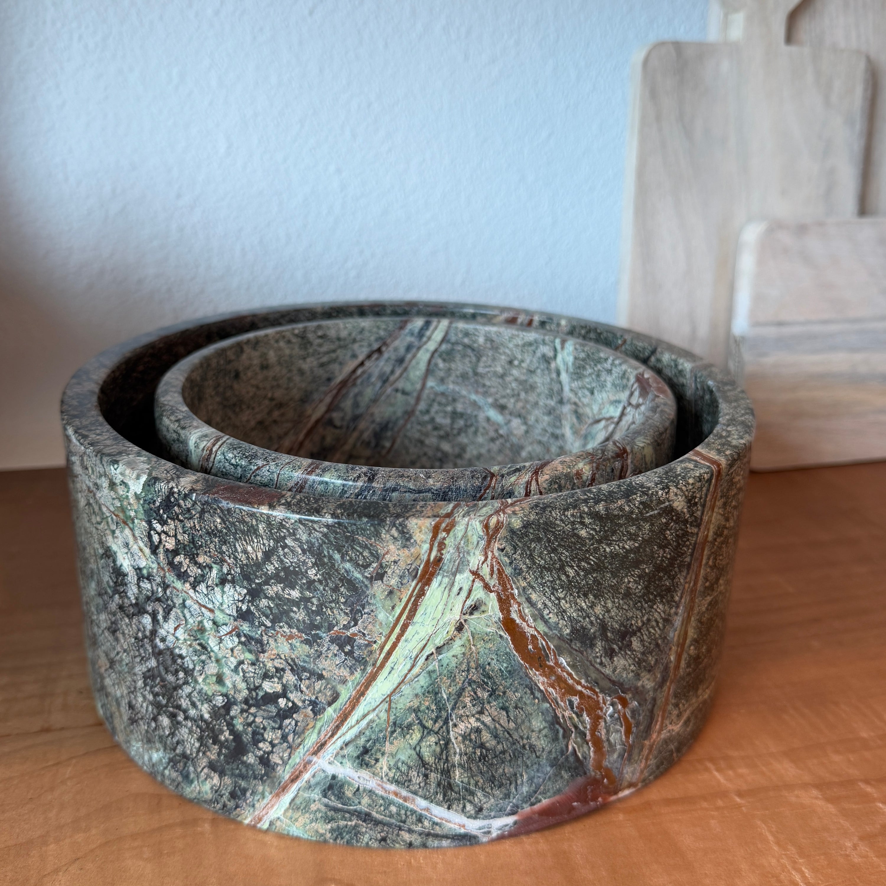 Moss Marble Bowls