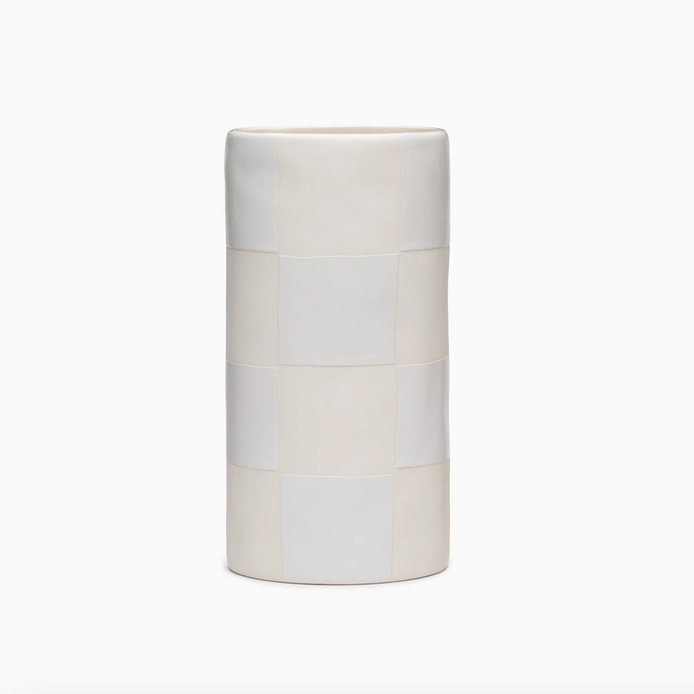 Cory Checkered Vase