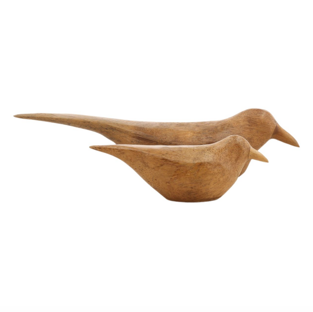 Jay Bird Wood Sculpture Set