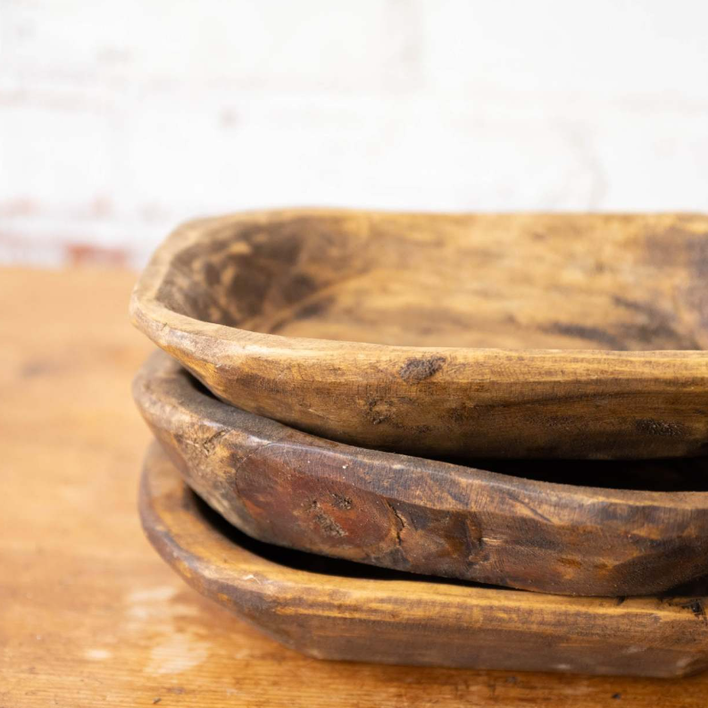 Wooden Dough Bowl